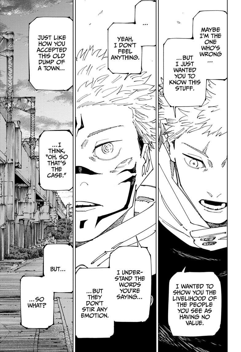 Jujutsu Kaisen Manga Chapter 265 page 15 - That Day scene