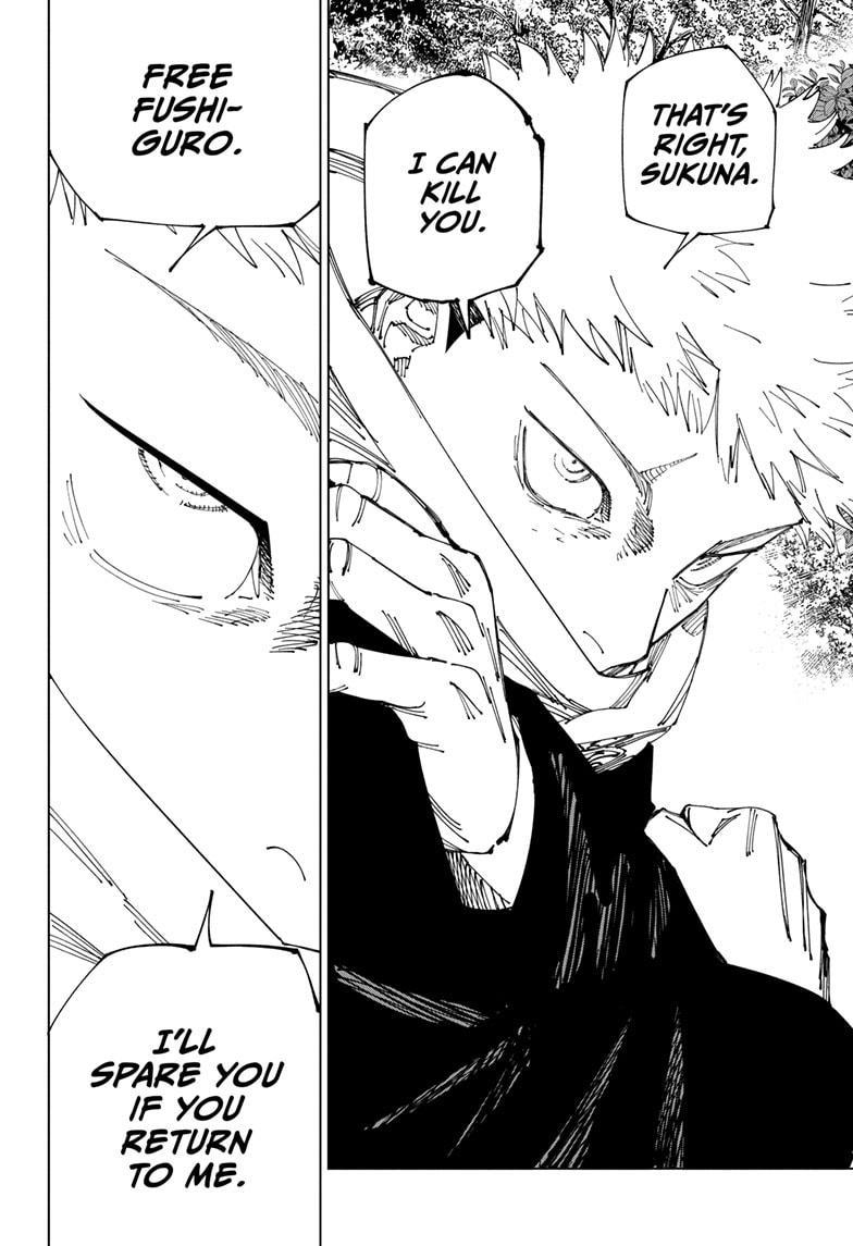 Jujutsu Kaisen Manga Chapter 265 page 18 - That Day scene
