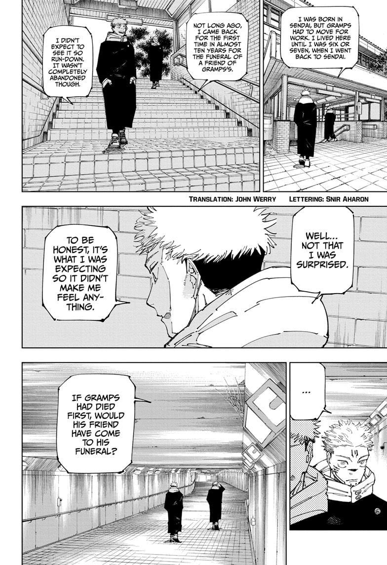 Jujutsu Kaisen Manga Chapter 265 page 2 - That Day scene