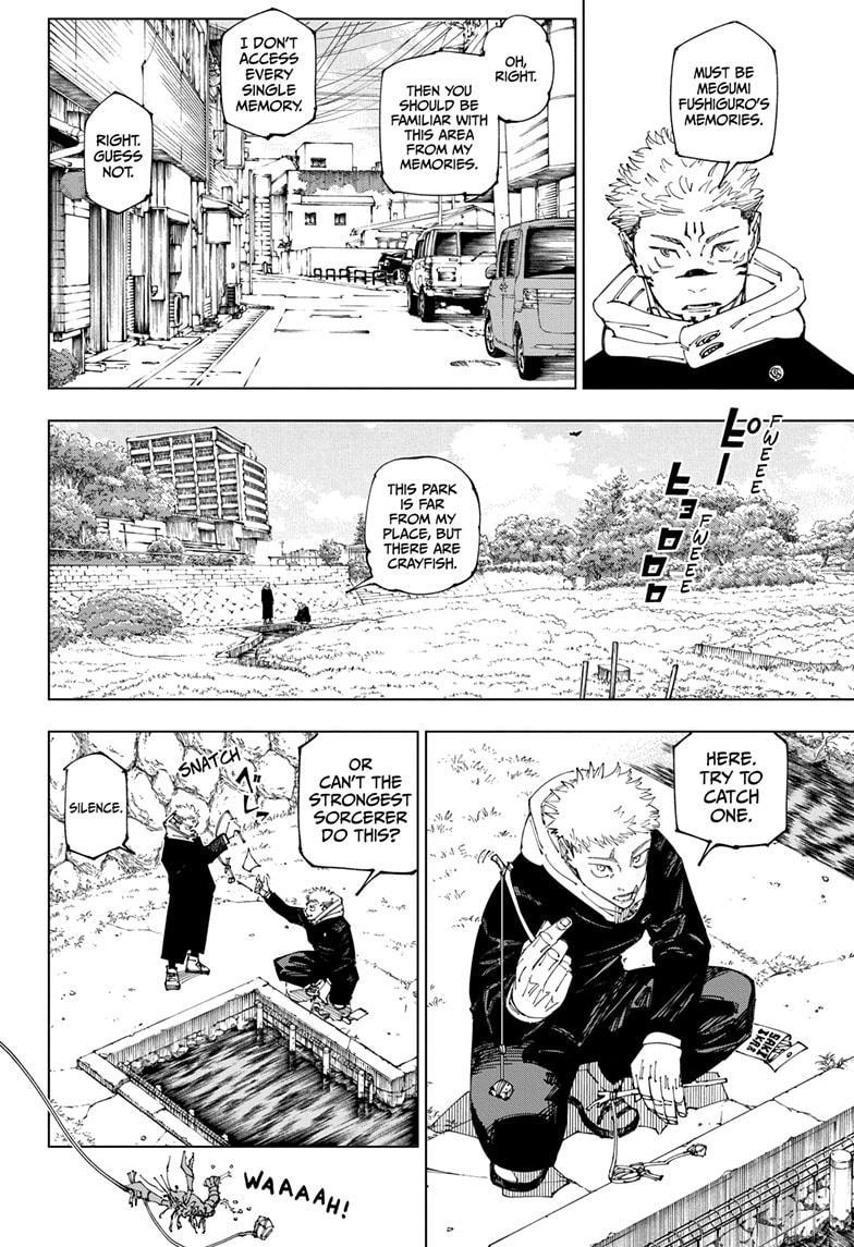 Jujutsu Kaisen Manga Chapter 265 page 4 - That Day scene