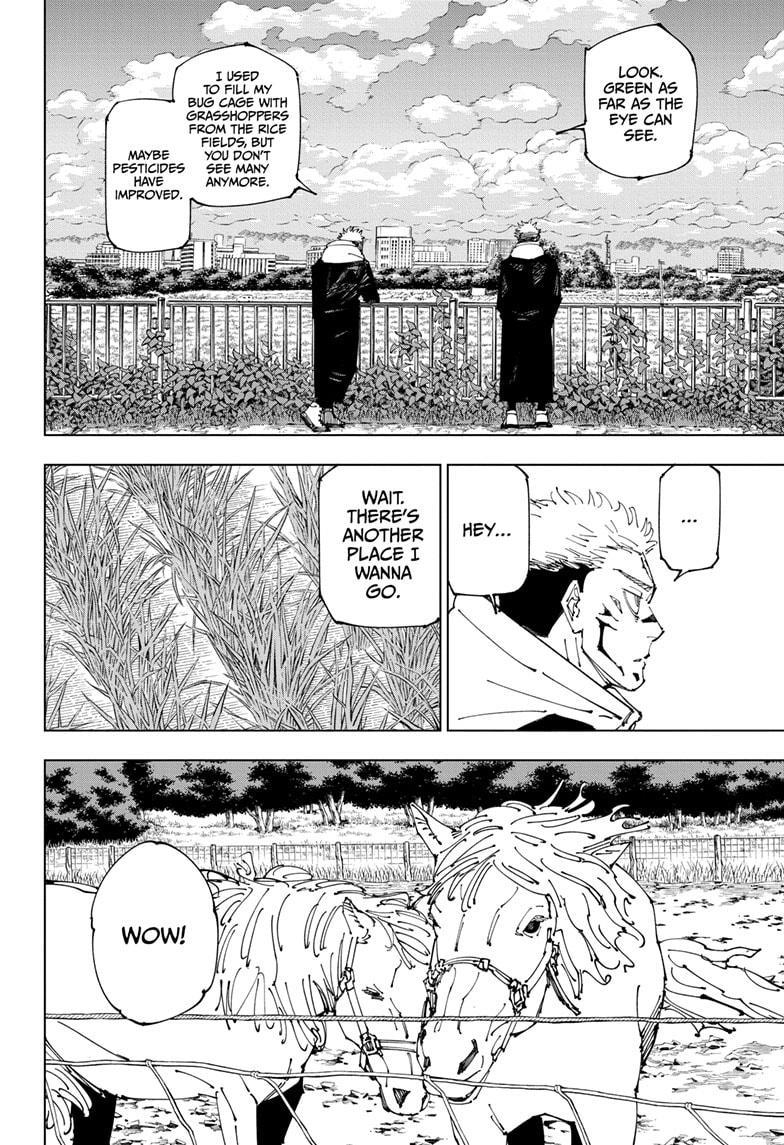 Jujutsu Kaisen Manga Chapter 265 page 6 - That Day scene