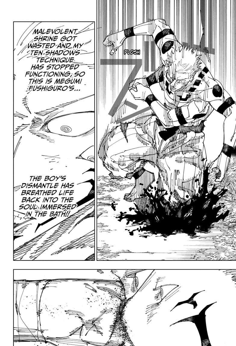 Jujutsu Kaisen Manga Chapter 266 page 12 - Inhuman Makyo Shinjuku Showdown, Part 37 scene