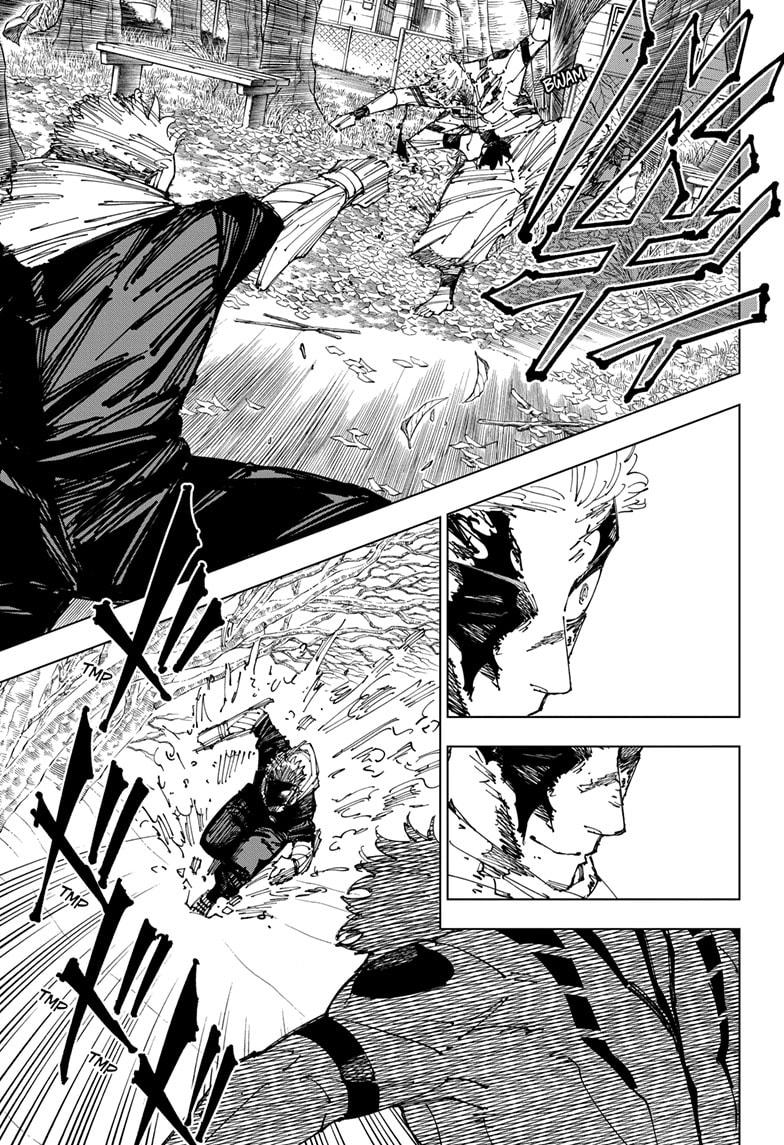 Jujutsu Kaisen Manga Chapter 266 page 13 - Inhuman Makyo Shinjuku Showdown, Part 37 scene
