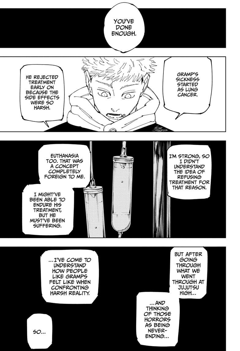 Jujutsu Kaisen Manga Chapter 266 page 3 - Inhuman Makyo Shinjuku Showdown, Part 37 scene