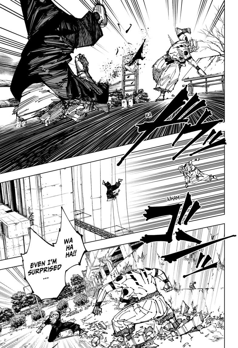 Jujutsu Kaisen Manga Chapter 266 page 9 - Inhuman Makyo Shinjuku Showdown, Part 37 scene