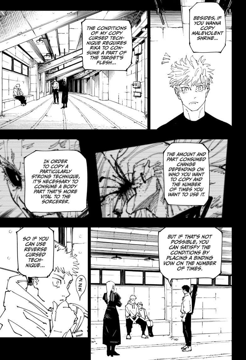 Jujutsu Kaisen Manga Chapter 267 page 5 - Inhuman Makyo Shinjuku Showdown, Part 38 scene