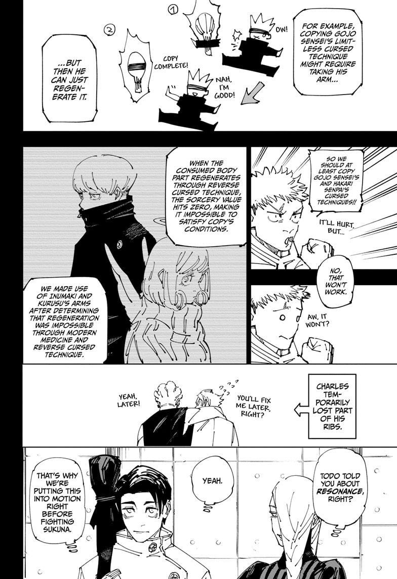 Jujutsu Kaisen Manga Chapter 267 page 6 - Inhuman Makyo Shinjuku Showdown, Part 38 scene