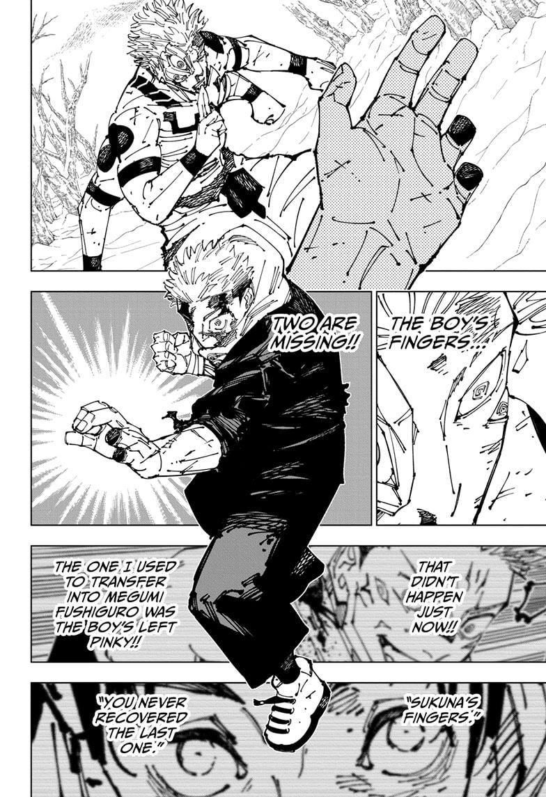 Jujutsu Kaisen Manga Chapter 267 page 8 - Inhuman Makyo Shinjuku Showdown, Part 38 scene