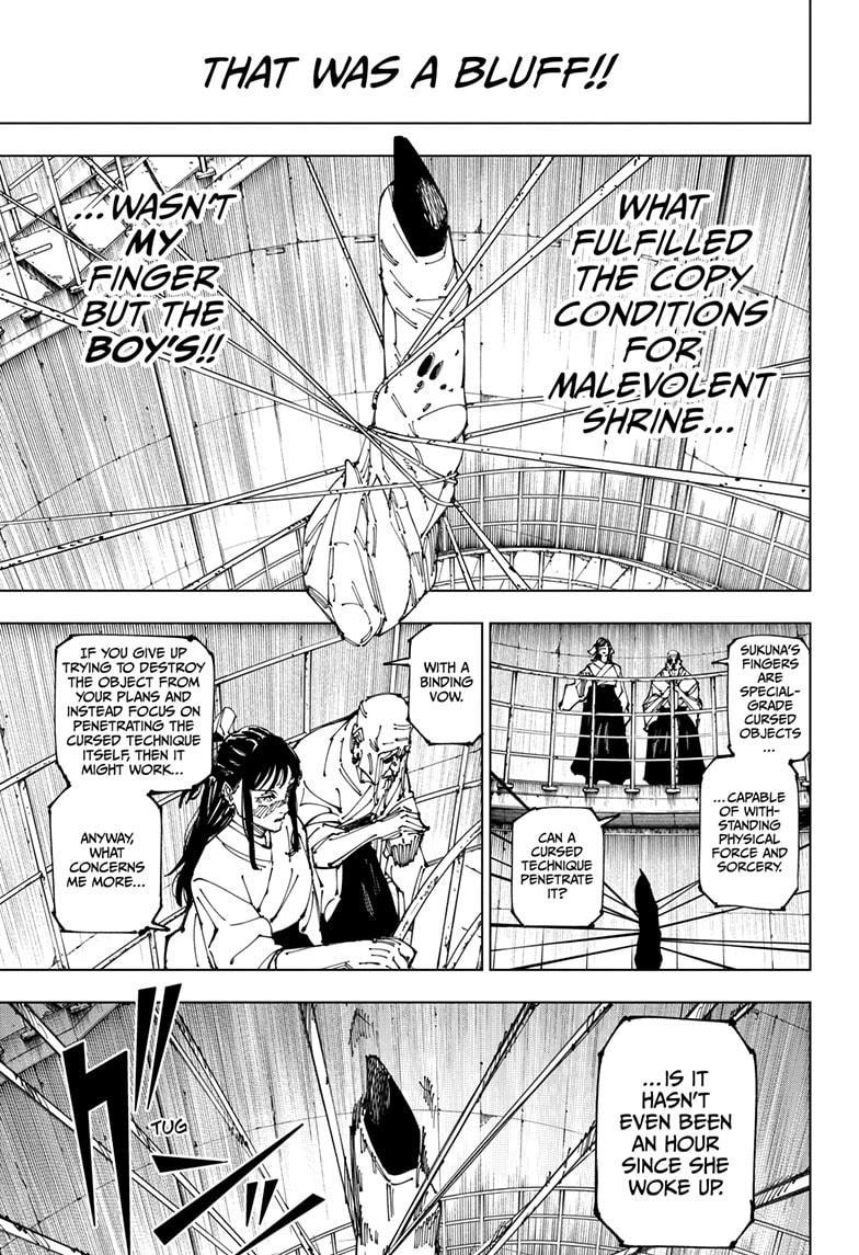 Jujutsu Kaisen Manga Chapter 267 page 9 - Inhuman Makyo Shinjuku Showdown, Part 38 scene