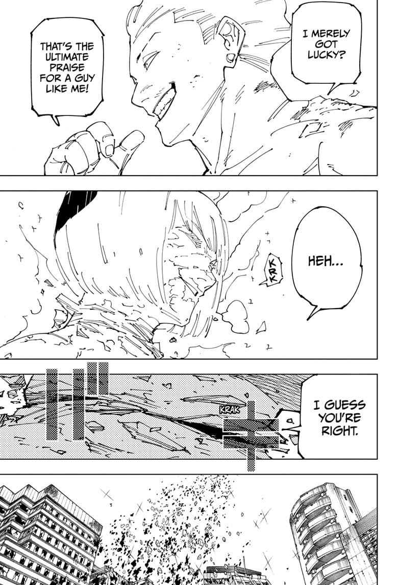 Jujutsu Kaisen Manga Chapter 268 page 11 - Settling Matters scene