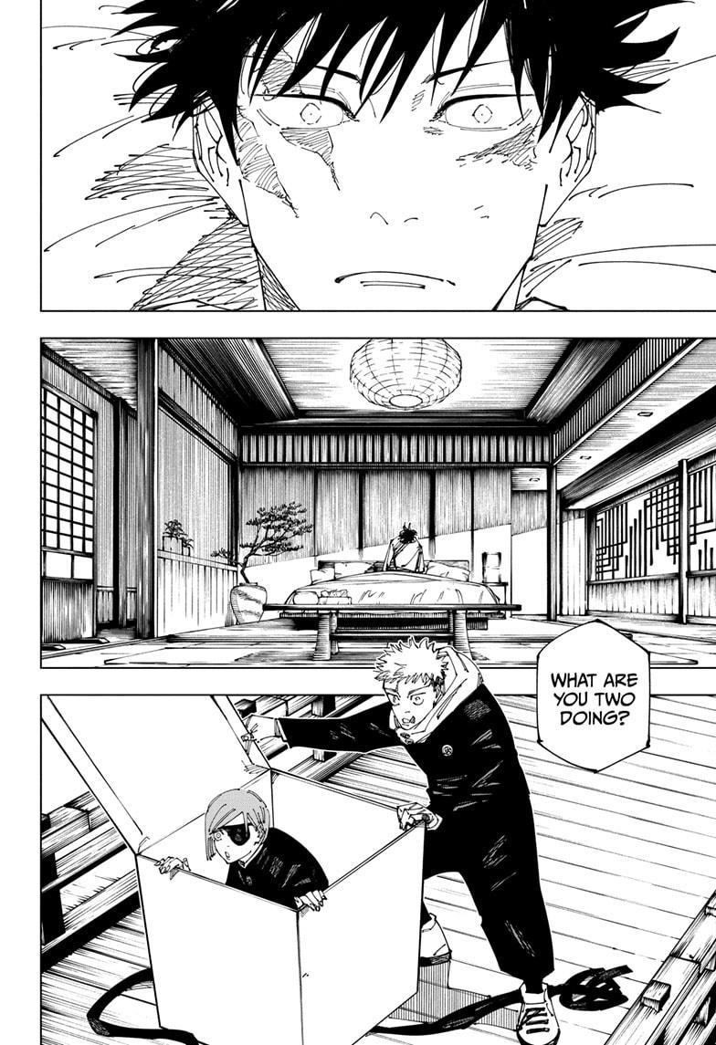 Jujutsu Kaisen Manga Chapter 268 page 12 - Settling Matters scene