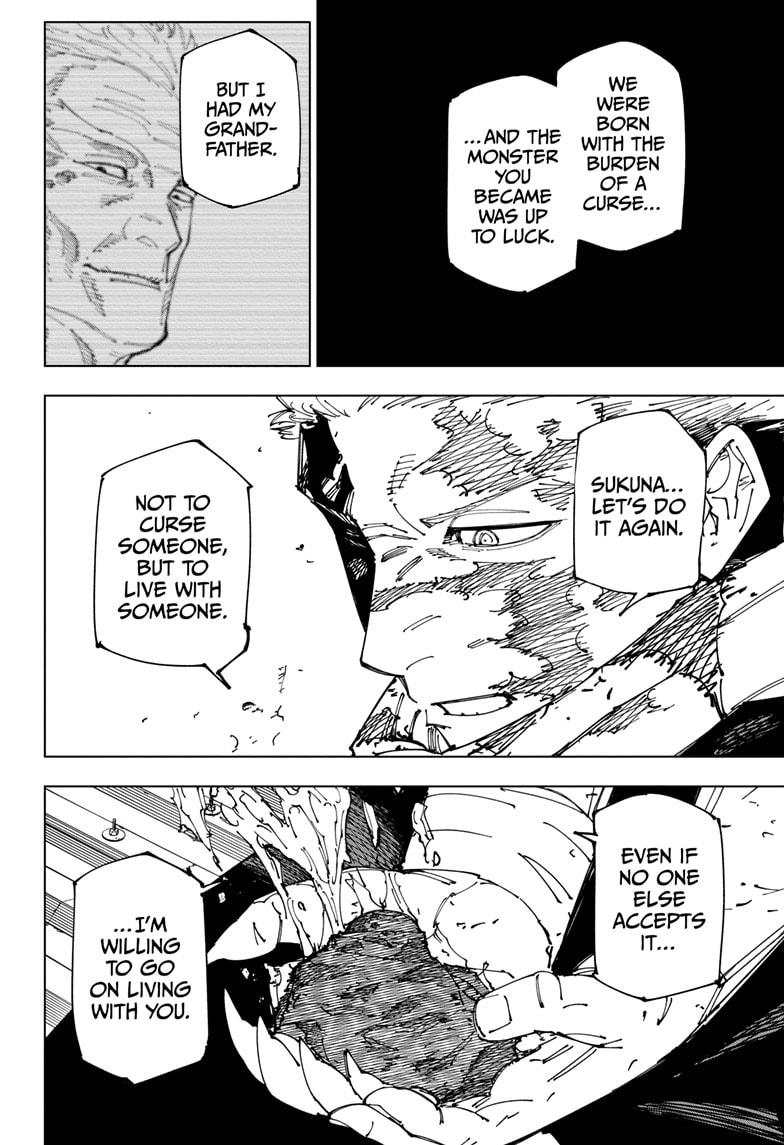 Jujutsu Kaisen Manga Chapter 268 page 8 - Settling Matters scene