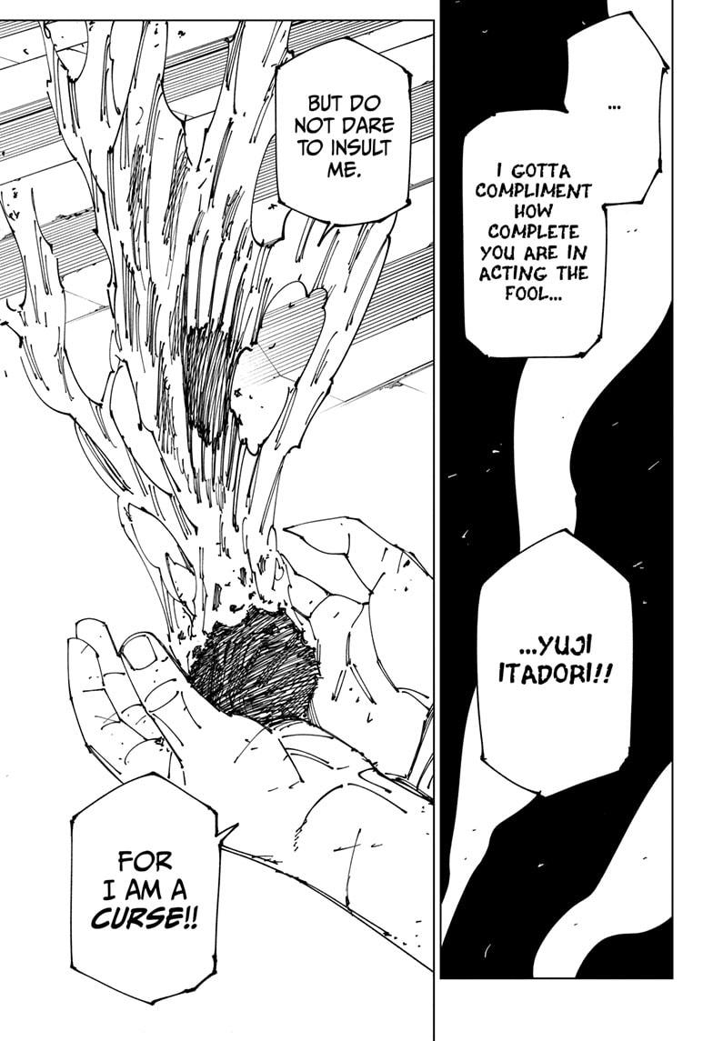 Jujutsu Kaisen Manga Chapter 268 page 9 - Settling Matters scene