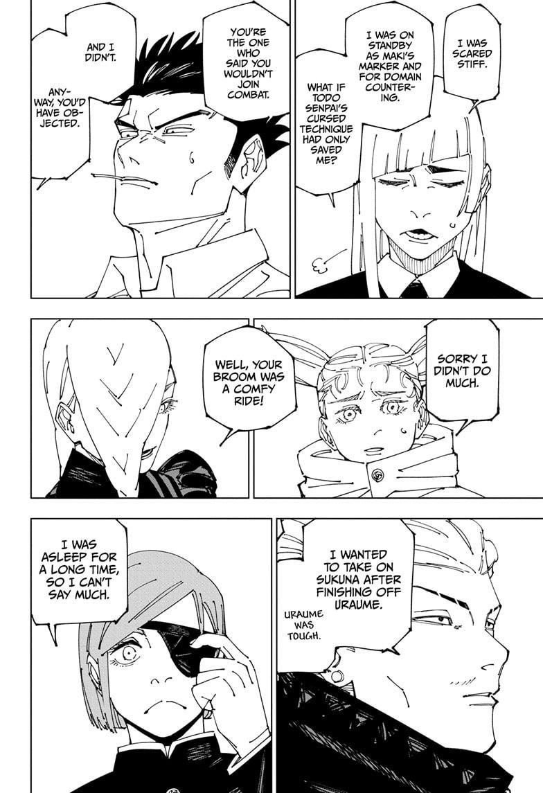 Jujutsu Kaisen Manga Chapter 269 page 10 - Considerations scene