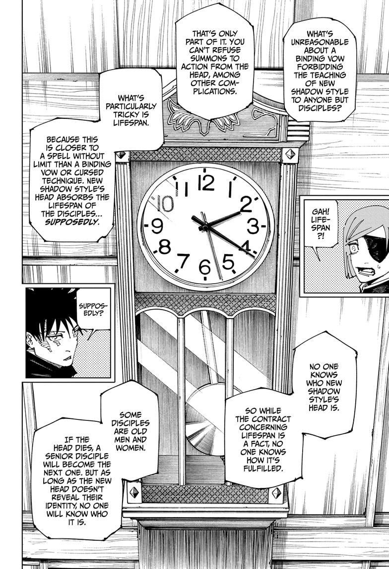 Jujutsu Kaisen Manga Chapter 269 page 14 - Considerations scene
