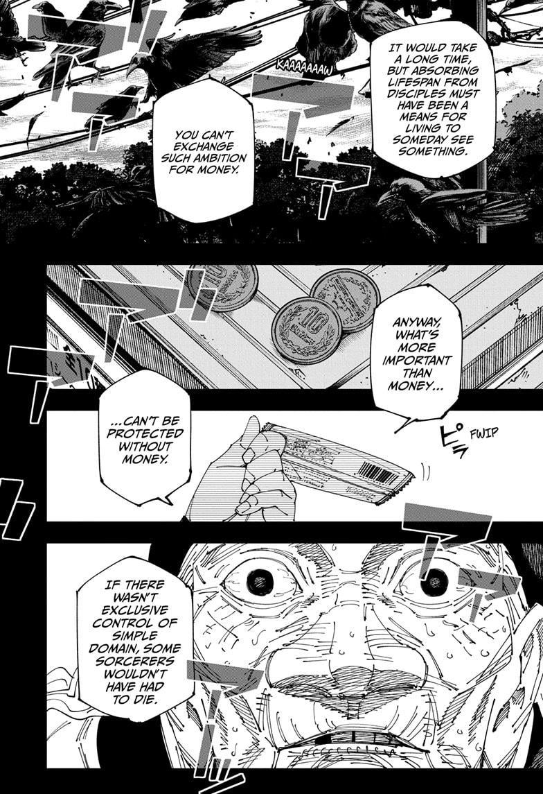 Jujutsu Kaisen Manga Chapter 269 page 18 - Considerations scene