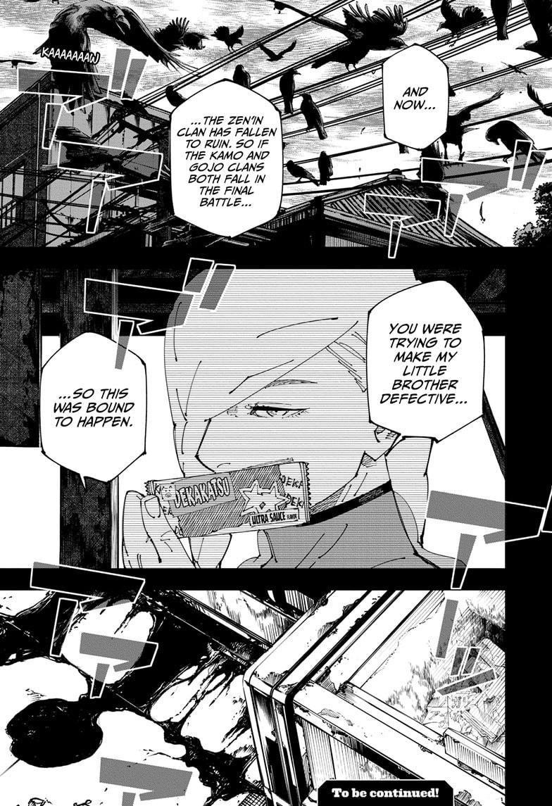 Jujutsu Kaisen Manga Chapter 269 page 19 - Considerations scene