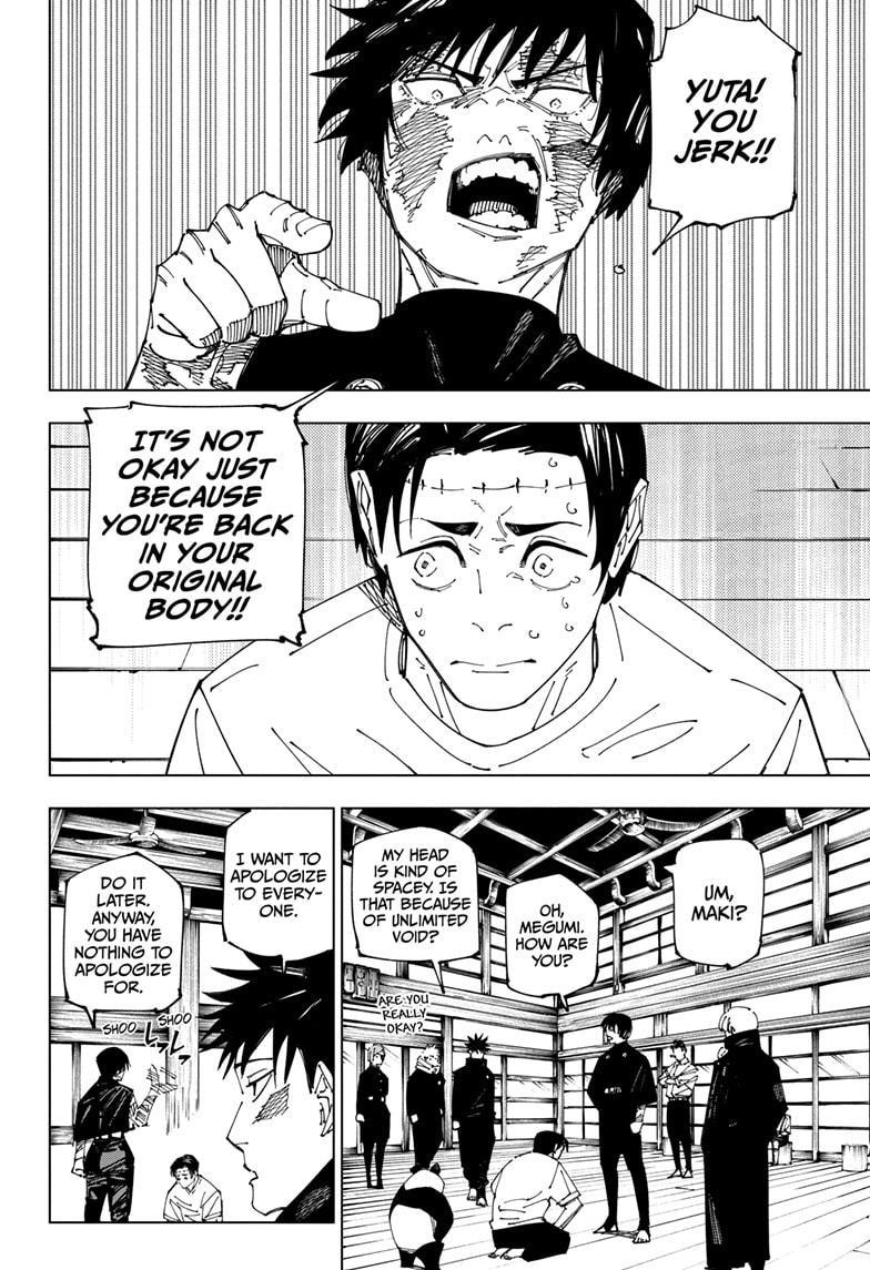 Jujutsu Kaisen Manga Chapter 269 page 2 - Considerations scene