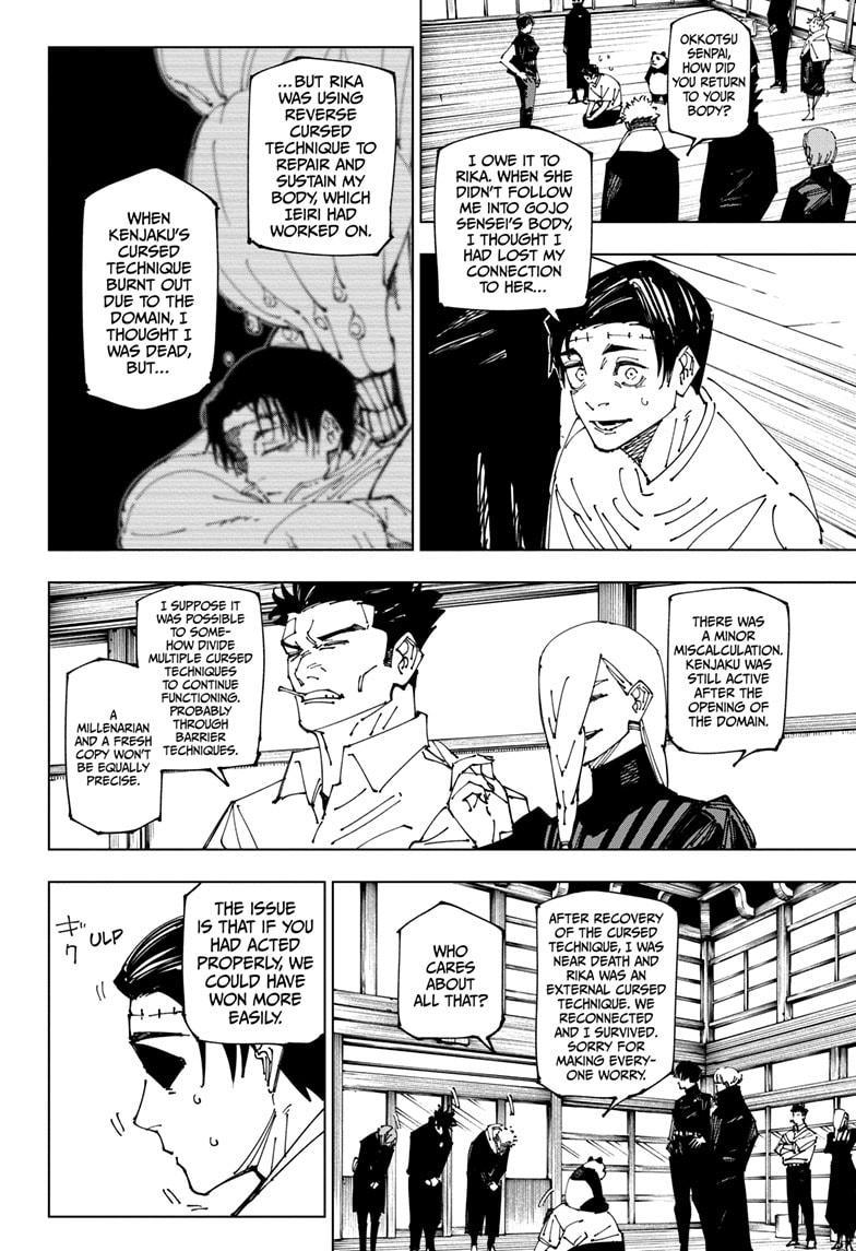 Jujutsu Kaisen Manga Chapter 269 page 4 - Considerations scene