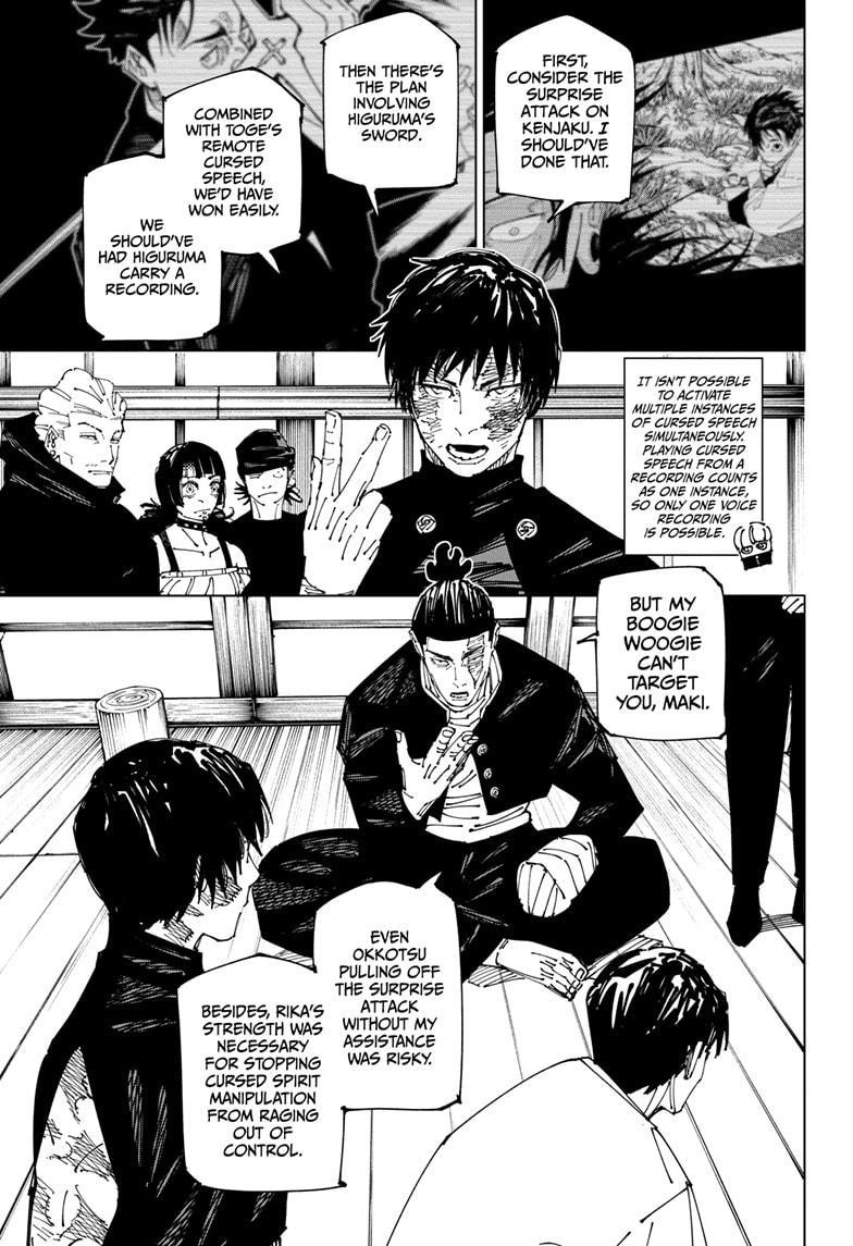 Jujutsu Kaisen Manga Chapter 269 page 5 - Considerations scene