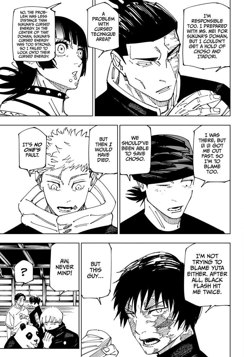 Jujutsu Kaisen Manga Chapter 269 page 9 - Considerations scene