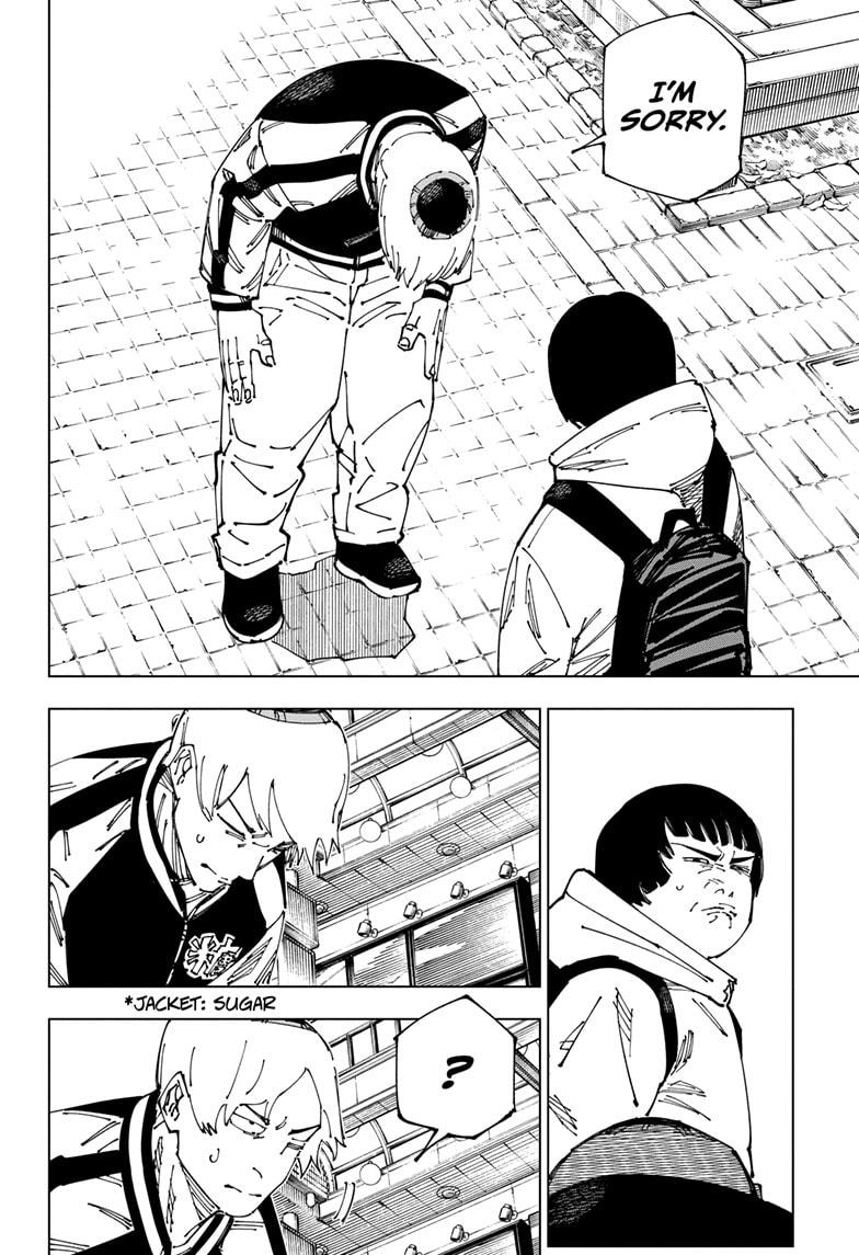 Jujutsu Kaisen Manga Chapter 270 page 10 - The End of the Dream scene