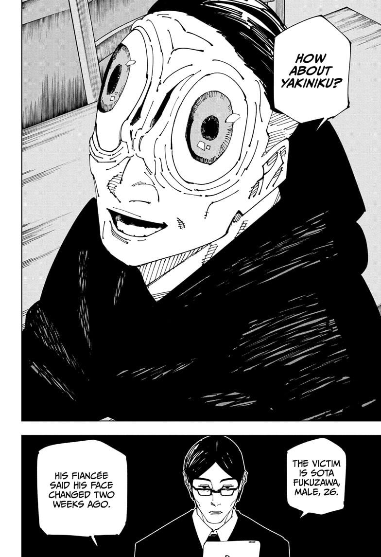 Jujutsu Kaisen Manga Chapter 270 page 16 - The End of the Dream scene