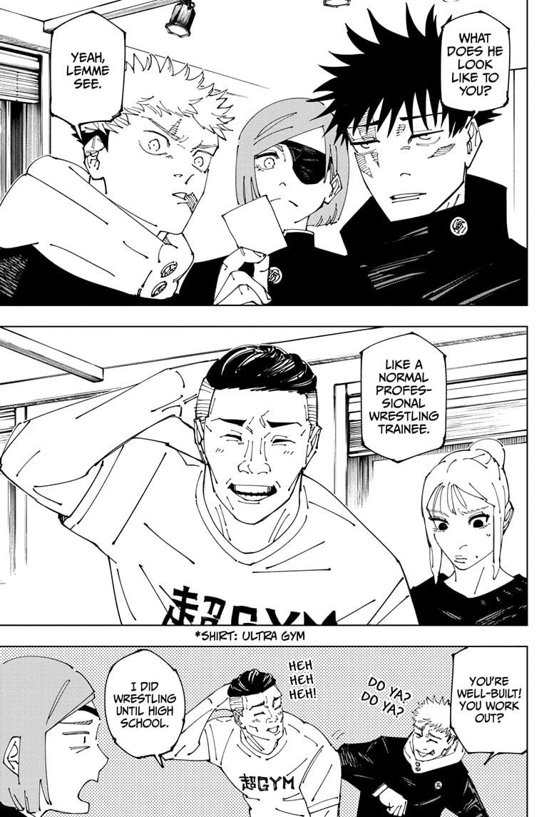 Jujutsu Kaisen Manga Chapter 270 page 17 - The End of the Dream scene
