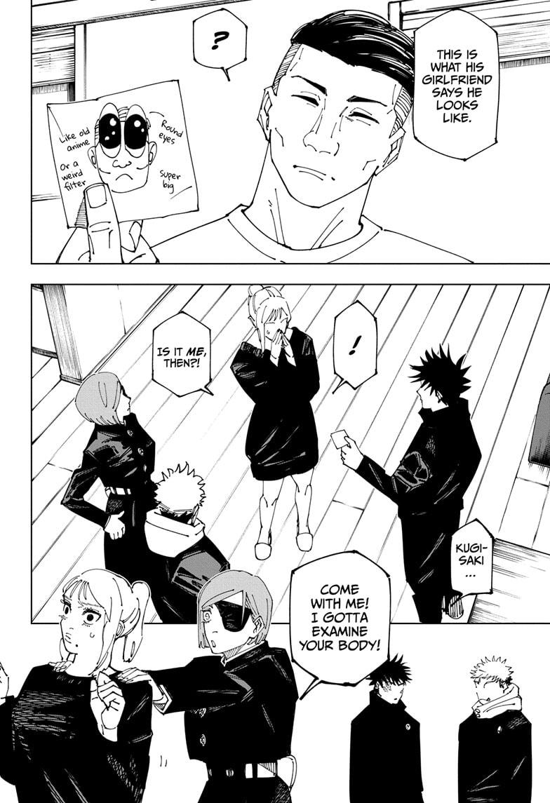 Jujutsu Kaisen Manga Chapter 270 page 18 - The End of the Dream scene
