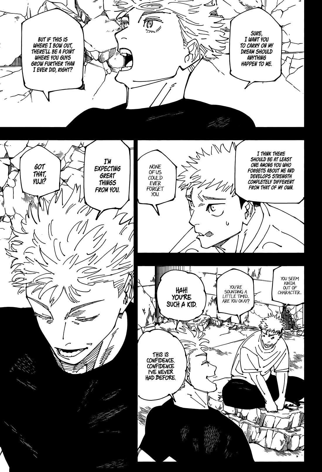 Jujutsu Kaisen Manga Chapter 271 page 15 - From Now On [END] scene