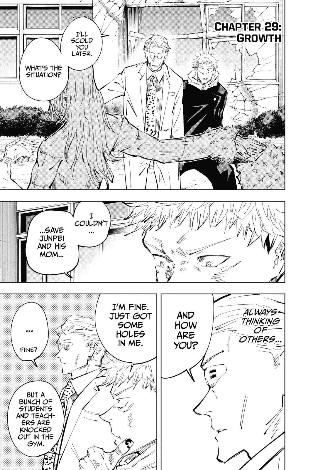 Jujutsu Kaisen Manga Chapter 29 page 1 - Growth scene