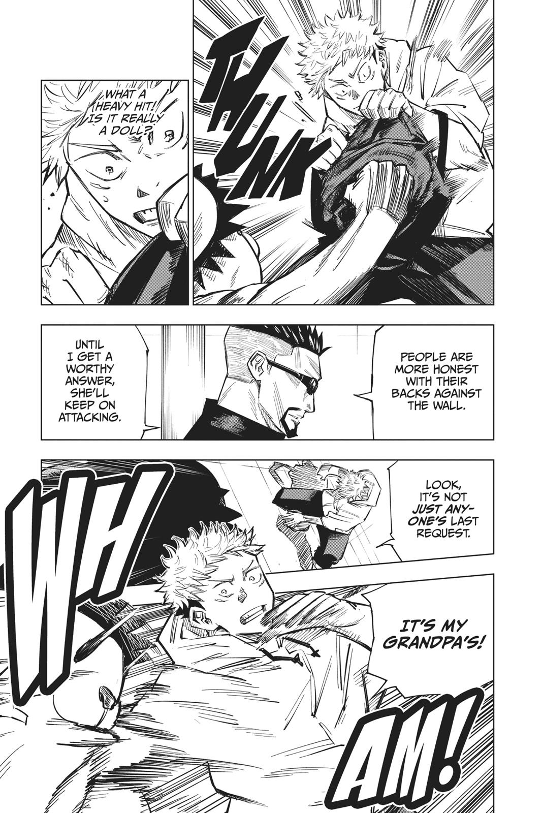 Jujutsu Kaisen Manga Chapter 3 page 10 - For Myself scene