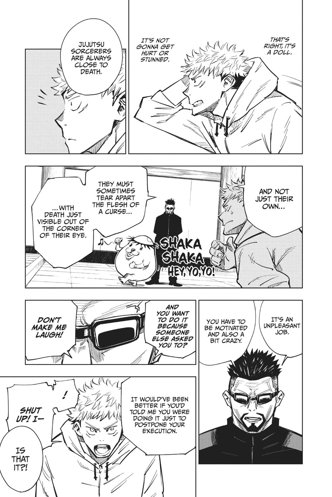 Jujutsu Kaisen Manga Chapter 3 page 12 - For Myself scene