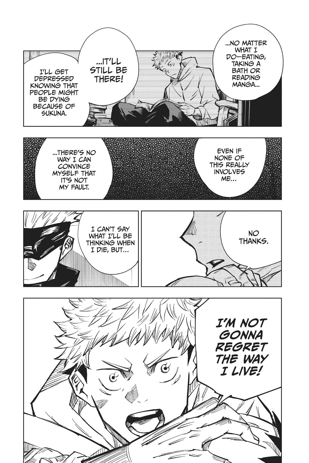Jujutsu Kaisen Manga Chapter 3 page 16 - For Myself scene