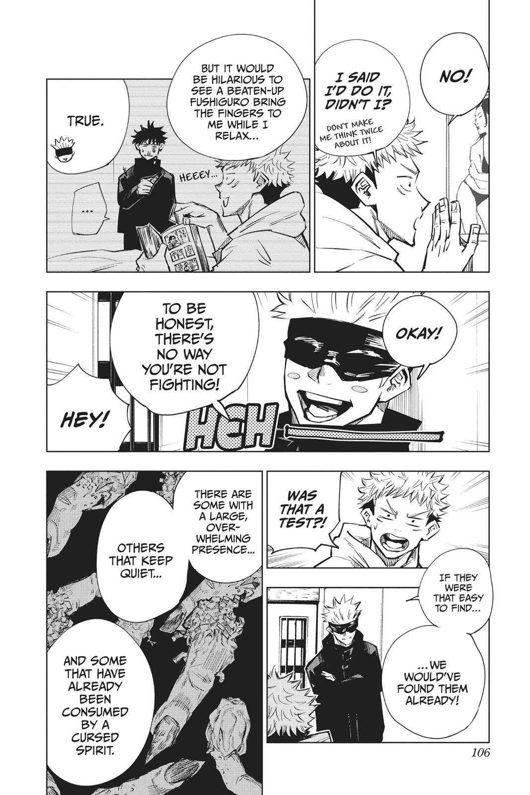 Jujutsu Kaisen Manga Chapter 3 page 19 - For Myself scene