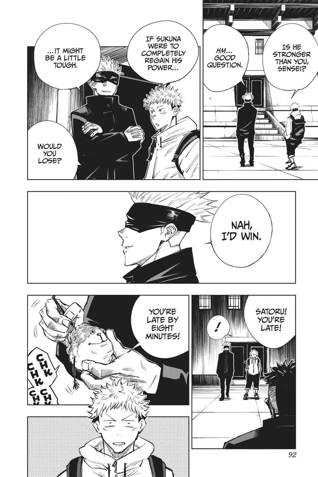 Jujutsu Kaisen Manga Chapter 3 page 5 - For Myself scene
