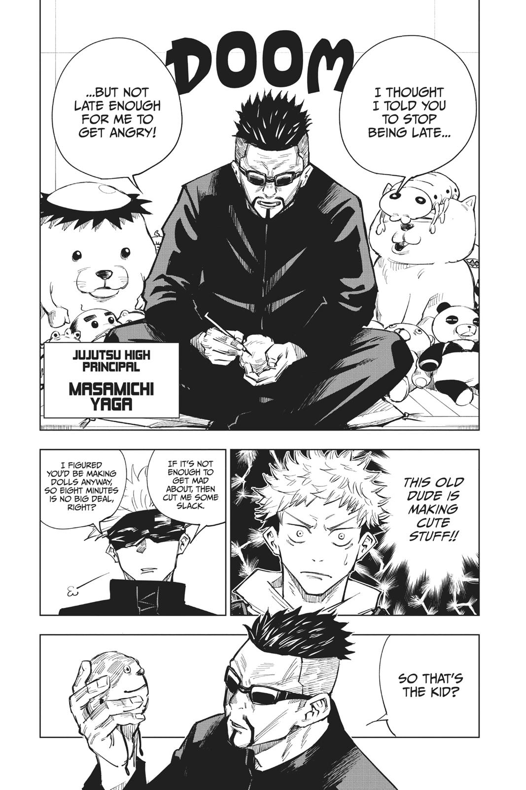 Jujutsu Kaisen Manga Chapter 3 page 6 - For Myself scene