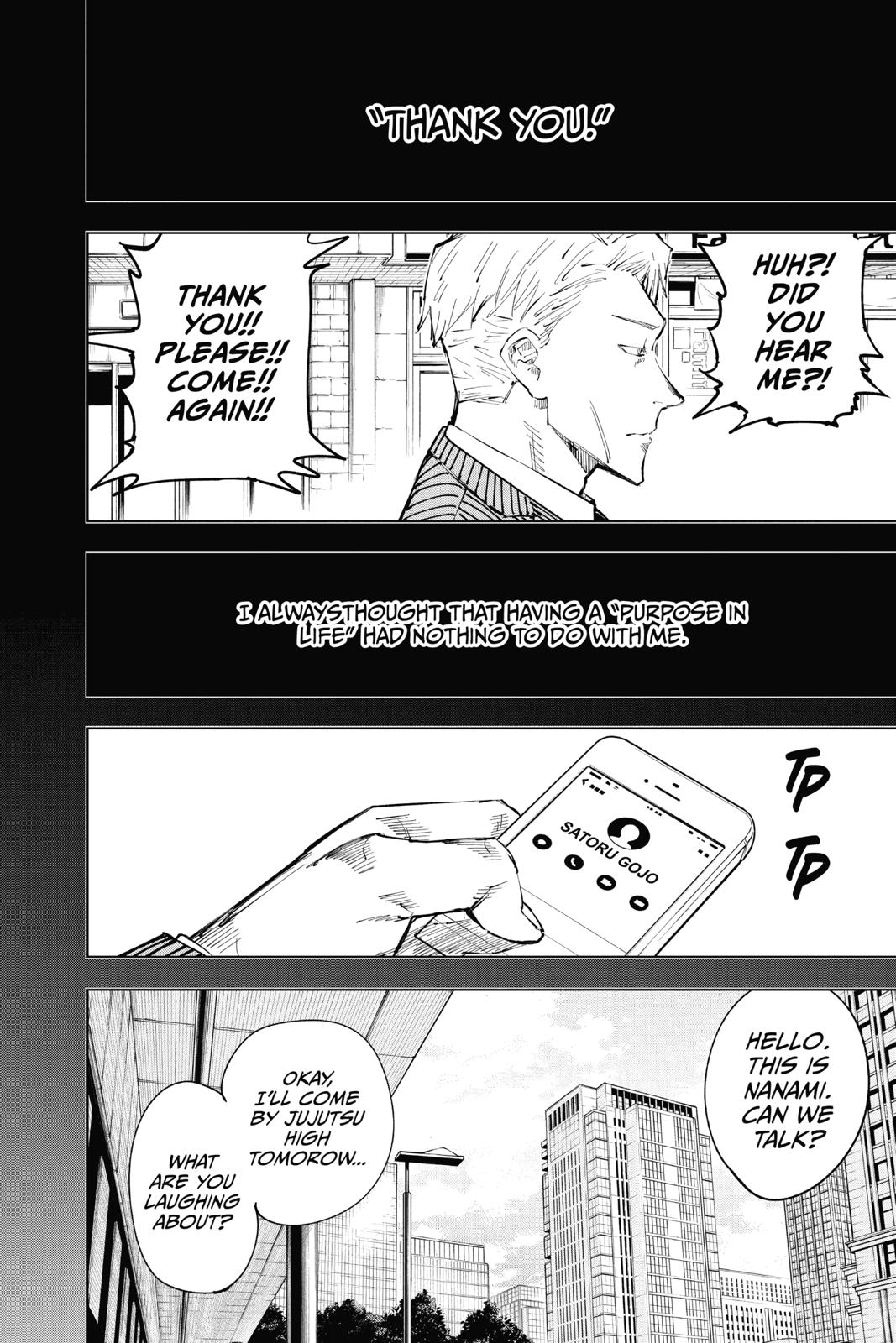 Jujutsu Kaisen Manga Chapter 30 page 12 - Selfishness scene