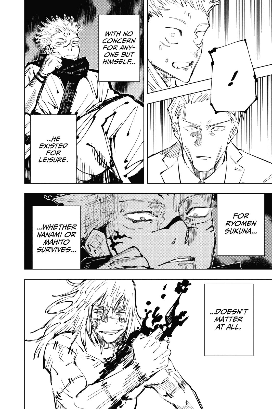 Jujutsu Kaisen Manga Chapter 30 page 17 - Selfishness scene