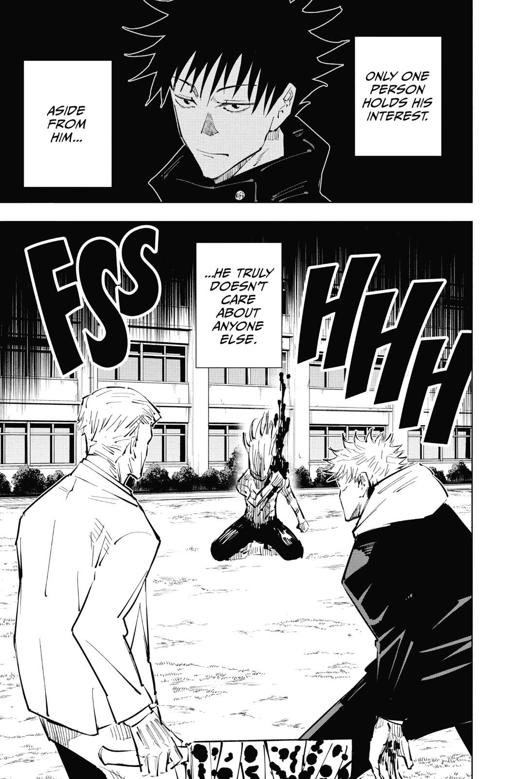 Jujutsu Kaisen Manga Chapter 30 page 18 - Selfishness scene