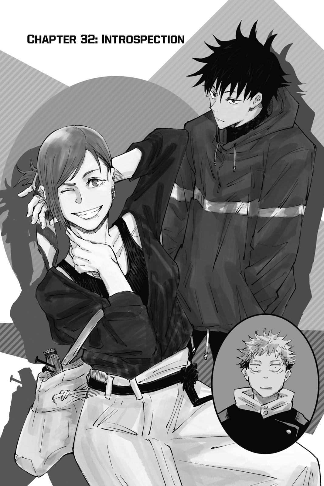 Jujutsu Kaisen Manga Chapter 32 page 1 - Introspection scene