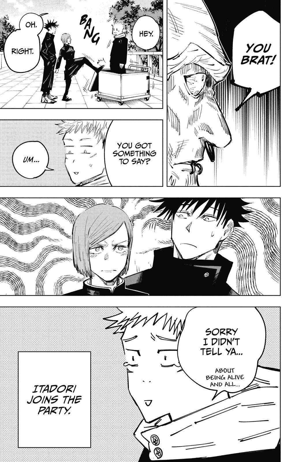 Jujutsu Kaisen Manga Chapter 32 page 20 - Introspection scene