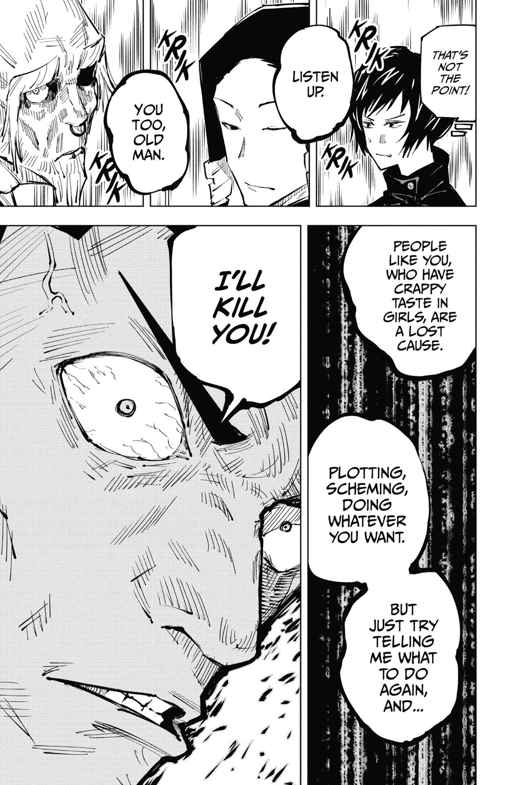 Jujutsu Kaisen Manga Chapter 33 page 10 - Kyoto Sister School Goodwill Event - Team Battle, Part 0 scene