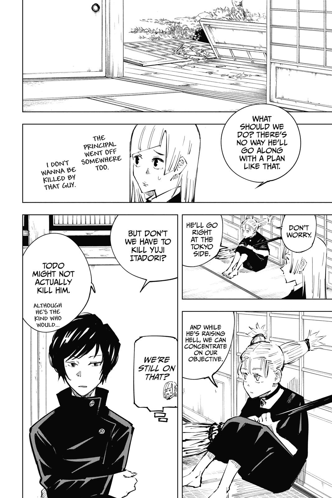 Jujutsu Kaisen Manga Chapter 33 page 11 - Kyoto Sister School Goodwill Event - Team Battle, Part 0 scene