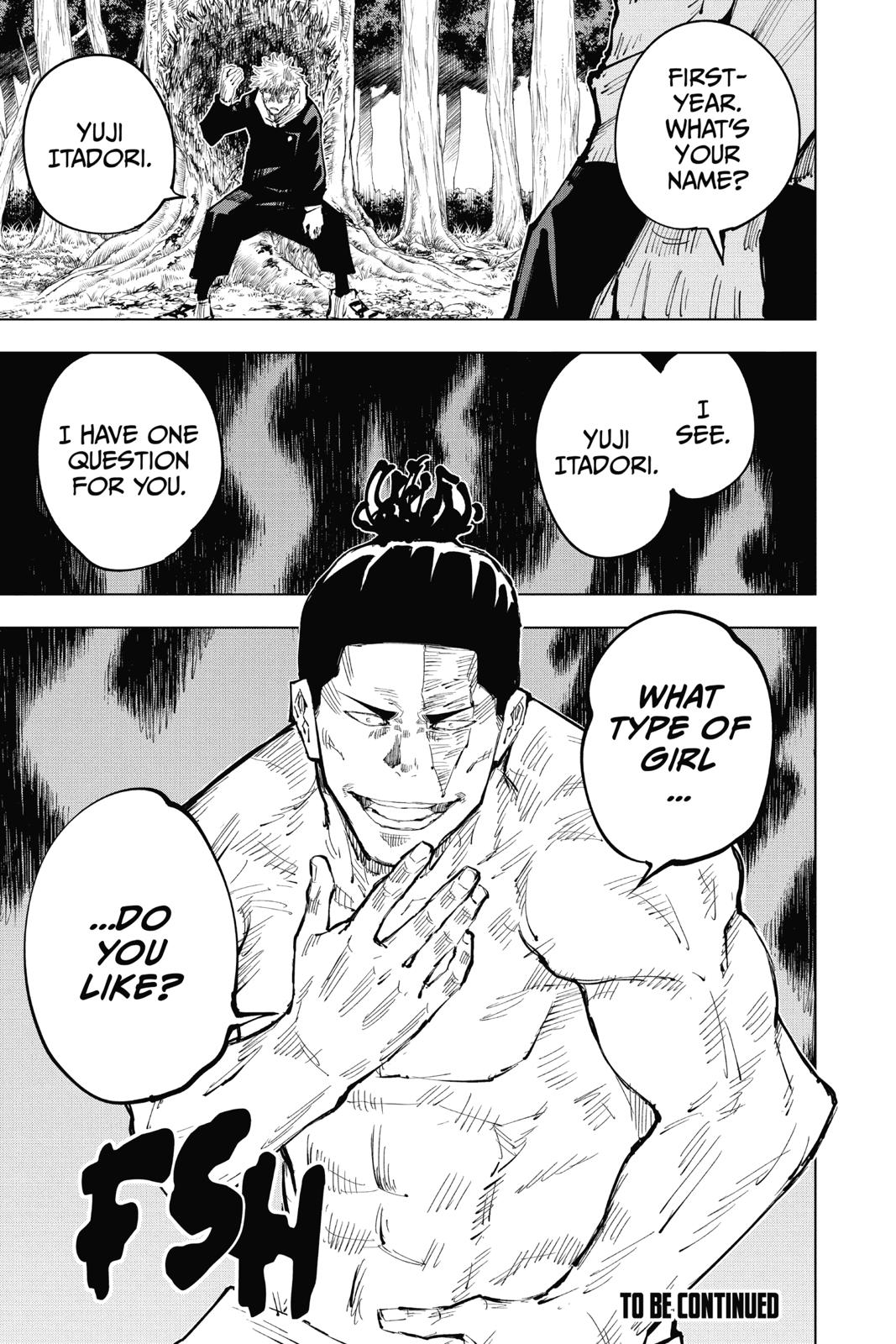 Jujutsu Kaisen Manga Chapter 34 page 17 - Kyoto Sister School Goodwill Event - Team Battle, Part 1 scene