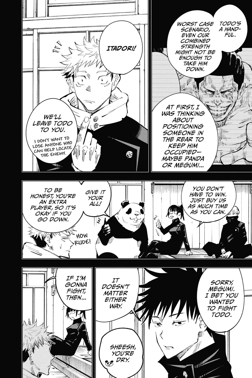 Jujutsu Kaisen Manga Chapter 34 page 9 - Kyoto Sister School Goodwill Event - Team Battle, Part 1 scene