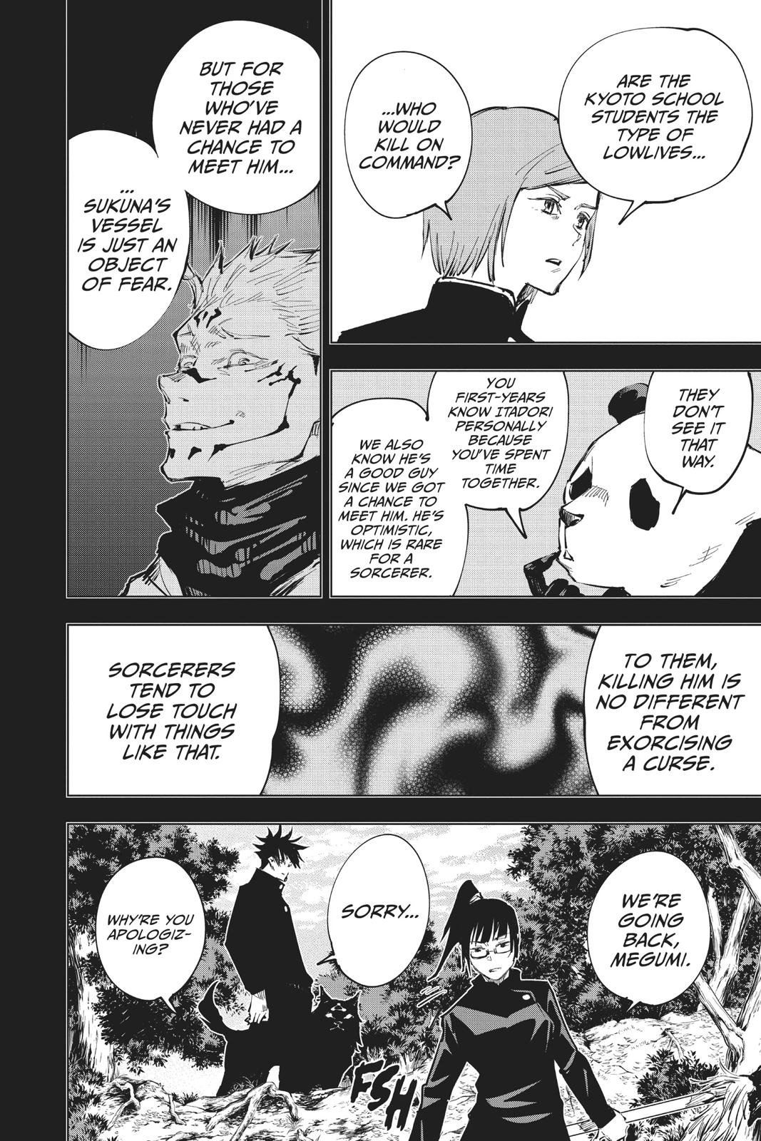 Jujutsu Kaisen Manga Chapter 36 page 4 - Kyoto Sister School Goodwill Event - Team Battle, Part 3 scene