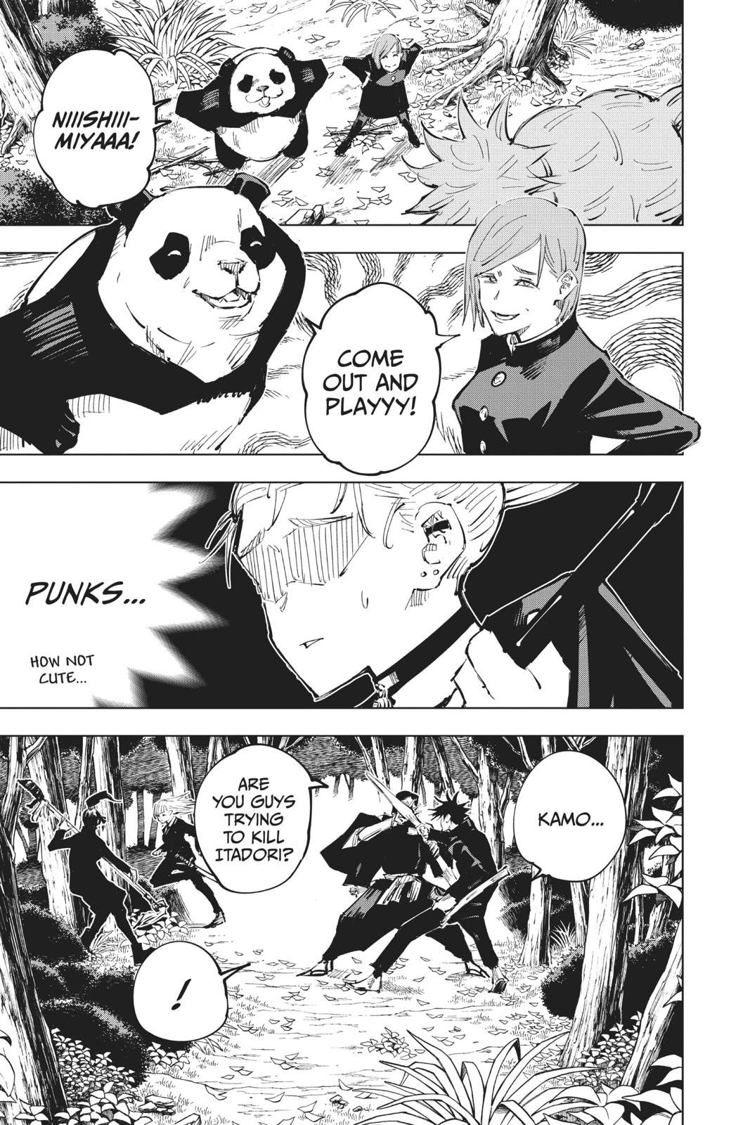 Jujutsu Kaisen Manga Chapter 36 page 7 - Kyoto Sister School Goodwill Event - Team Battle, Part 3 scene