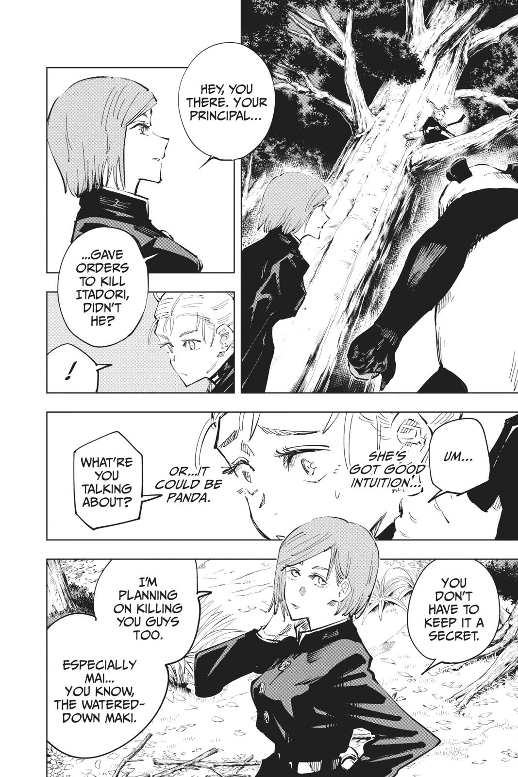 Jujutsu Kaisen Manga Chapter 37 page 15 - Kyoto Sister School Goodwill Event - Team Battle, Part 4 scene