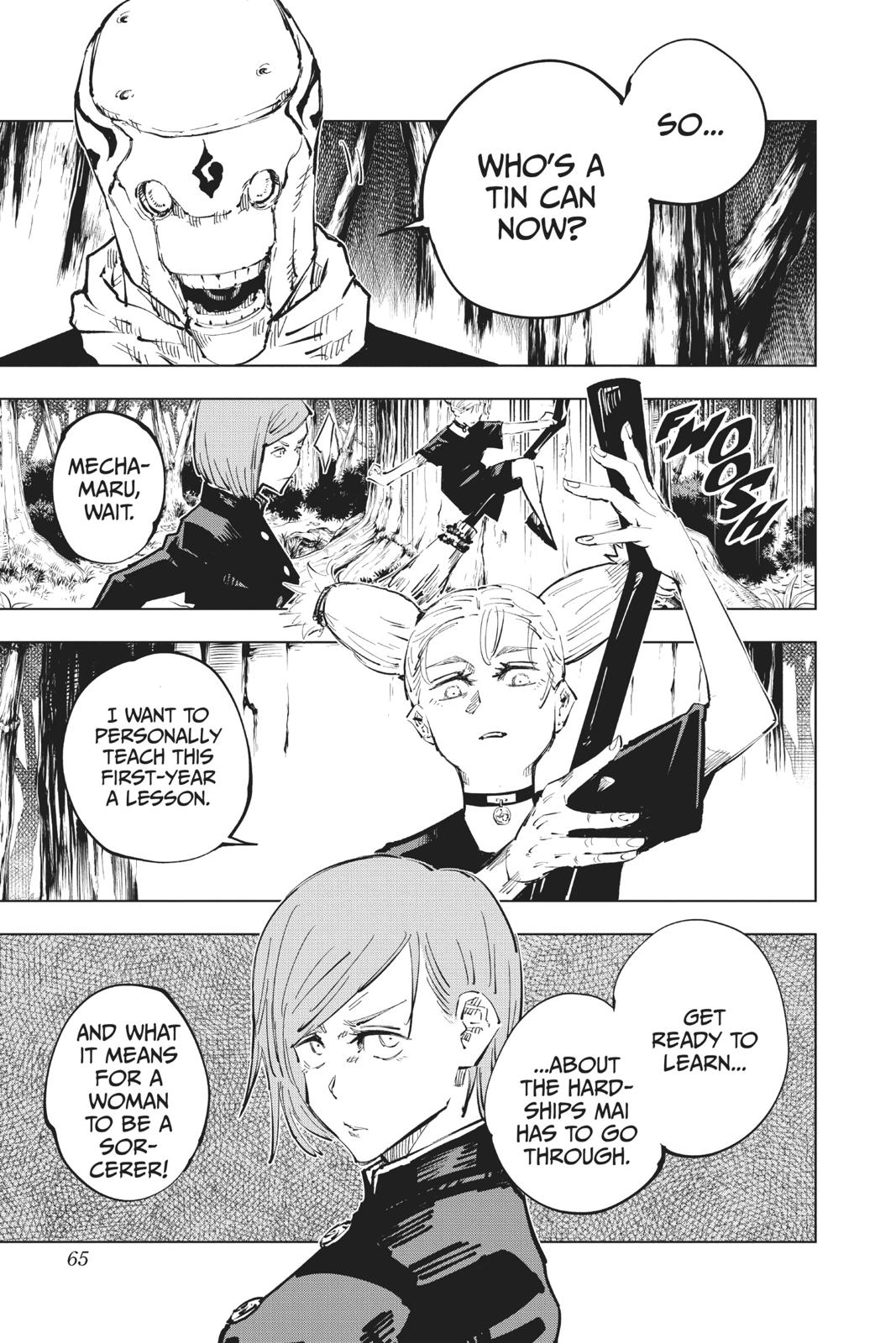 Jujutsu Kaisen Manga Chapter 37 page 18 - Kyoto Sister School Goodwill Event - Team Battle, Part 4 scene